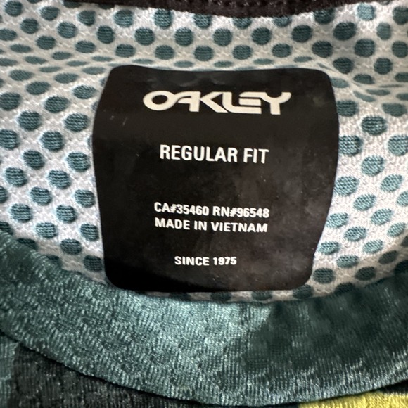 Oakley Flow 3/4 Jersey Men's T-Shirt, Hunter Green Large Single Pocket New #541 - Picture 4 of 12
